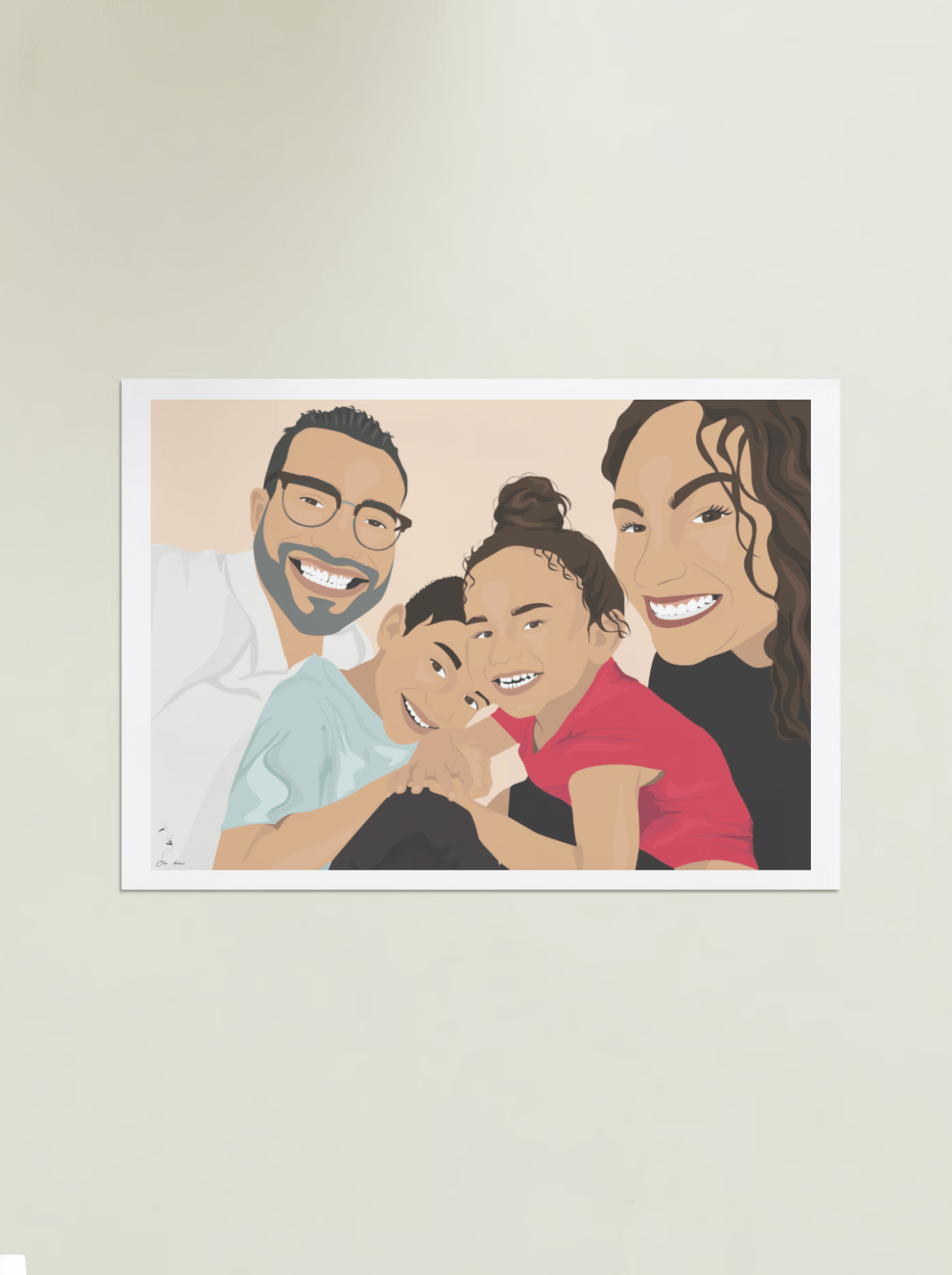 portrait personnalisé famille