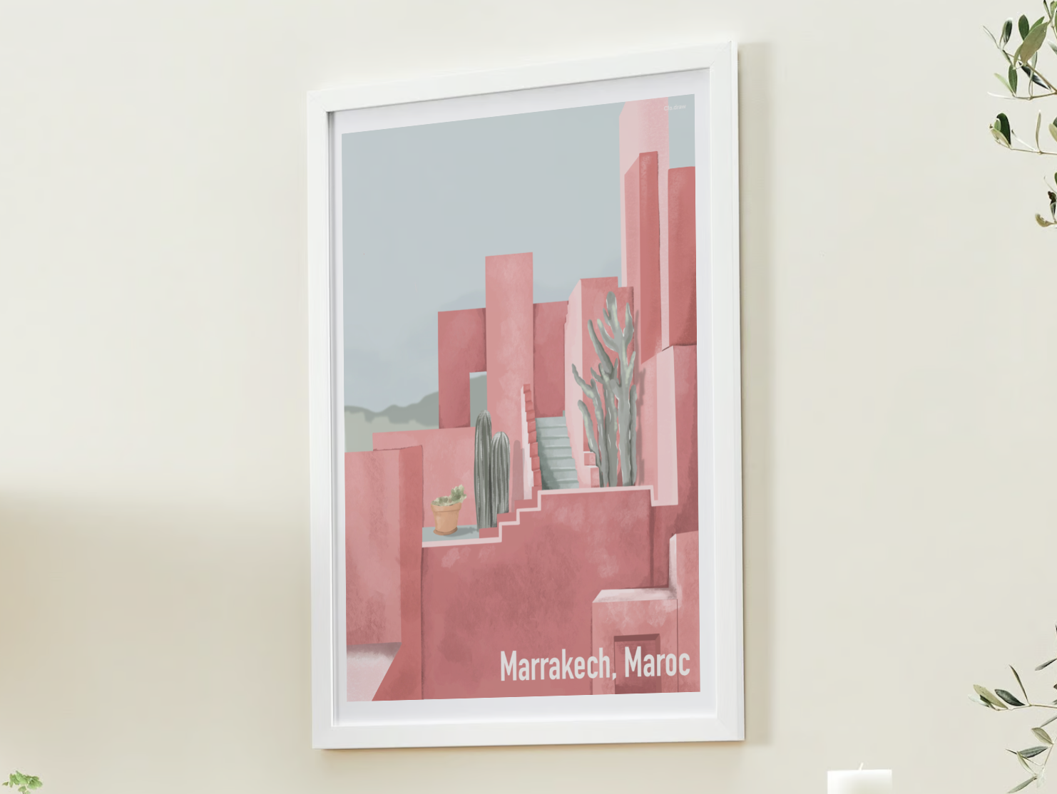 Affiche Marrakech Maroc