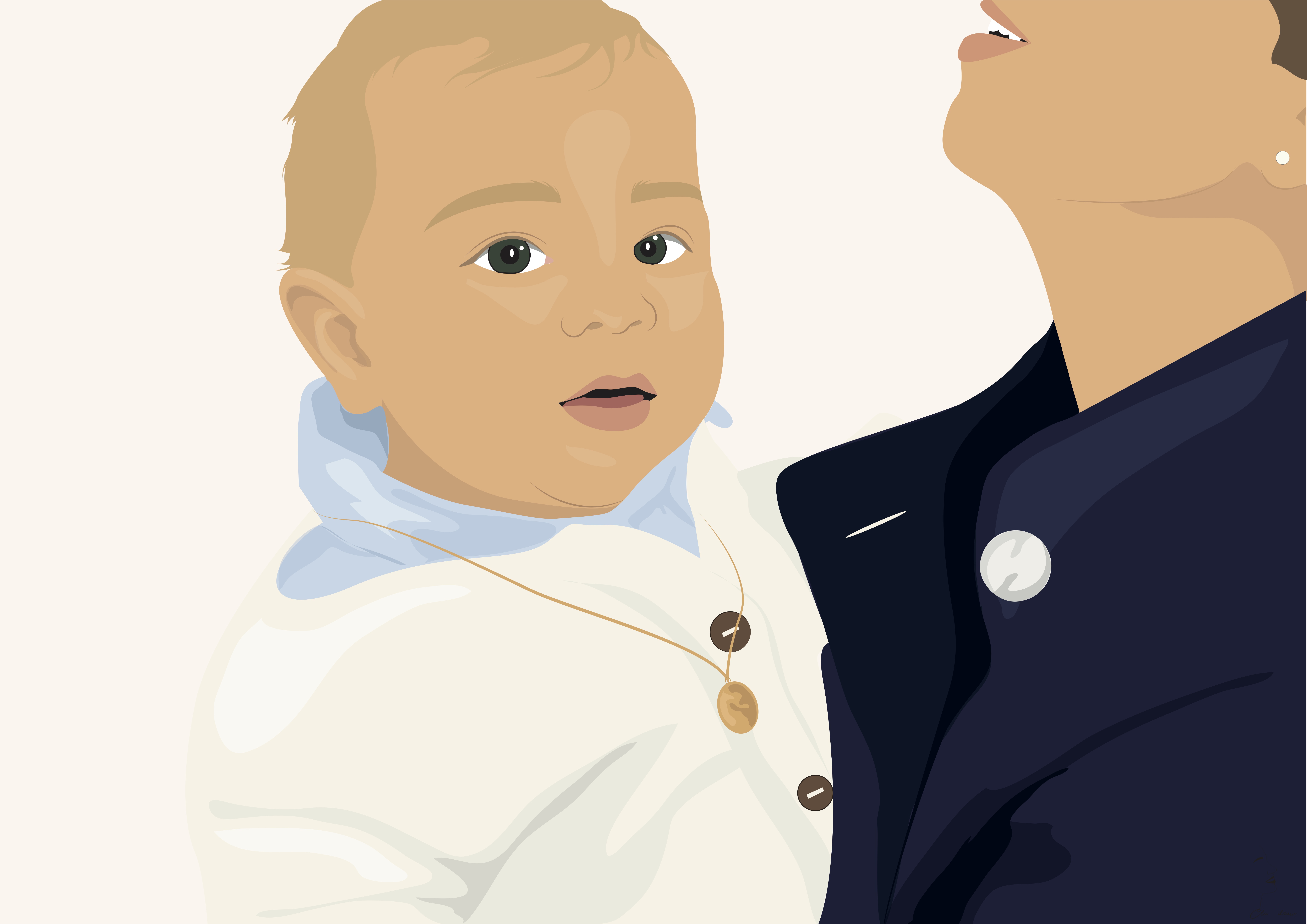 Portrait bébé dessin