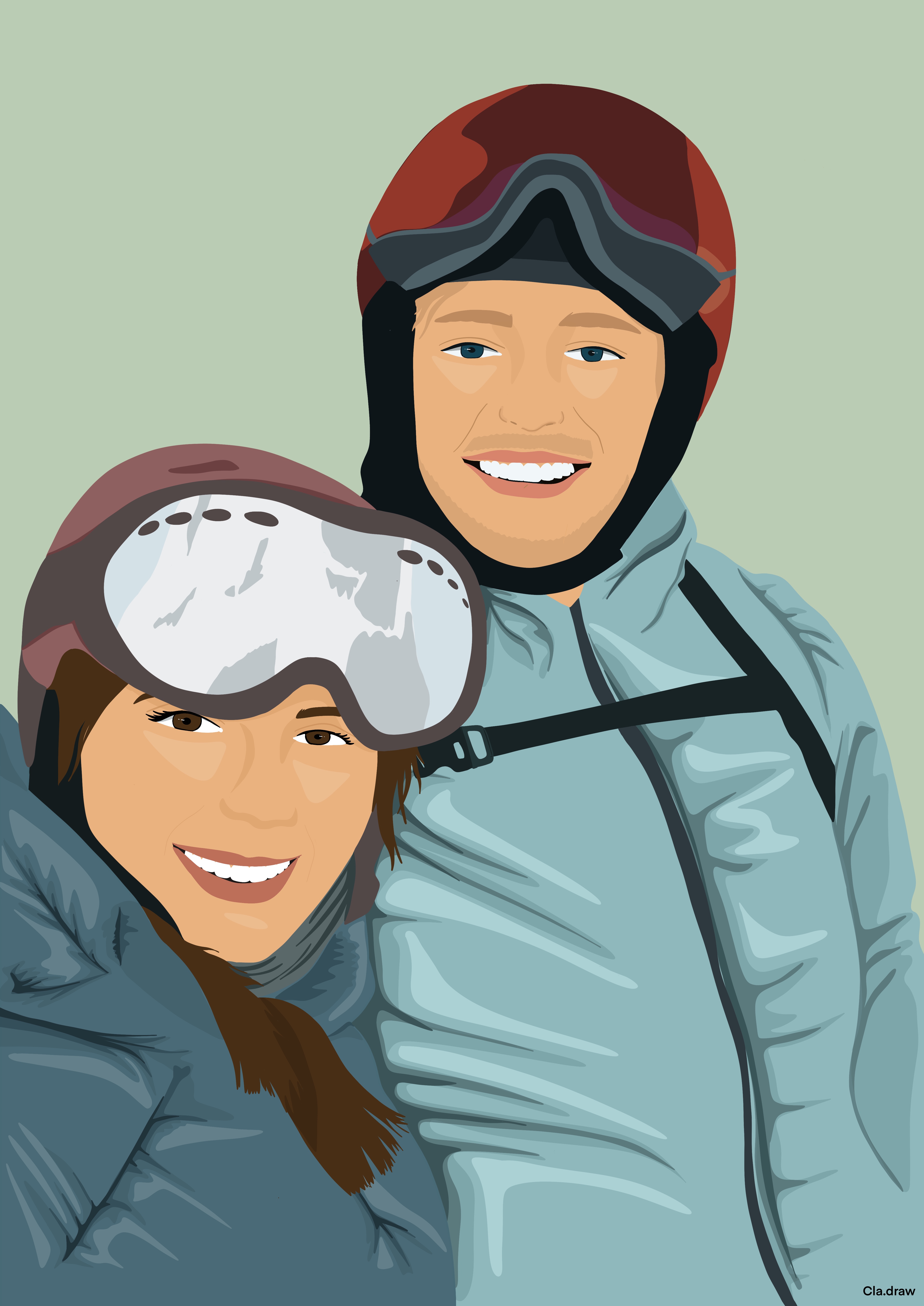 portrait personnalisé couple